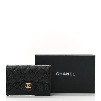 Chanel Caviar Quilted Flap Card Holder Black 9 of 9