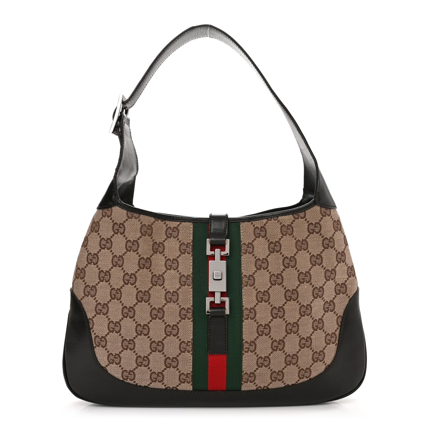 Monogram Web Jackie O Hobo Dark Brown