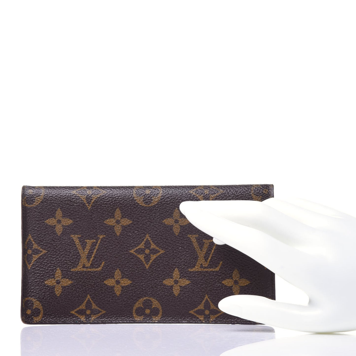 Monogram Simple Checkbook Holder Wallet Cover