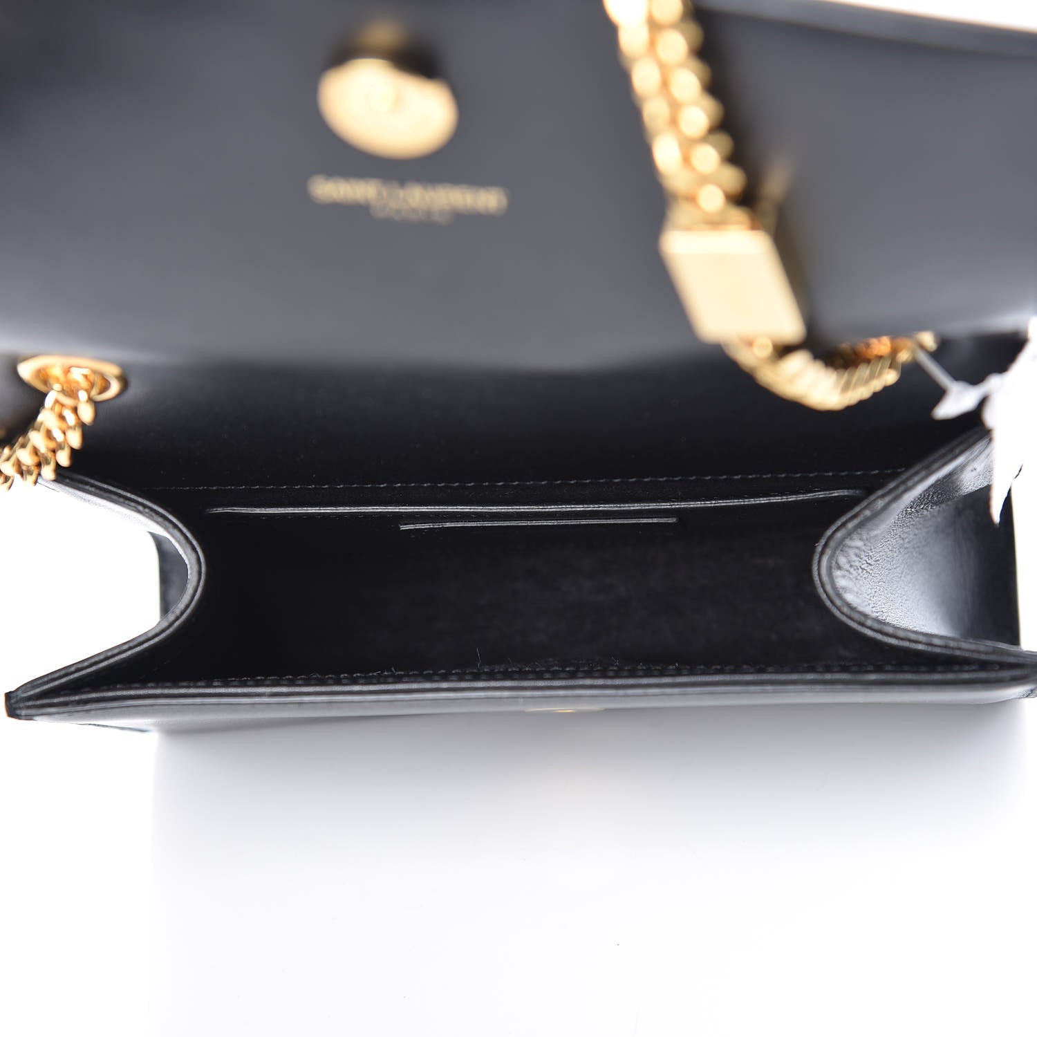 Saint Laurent Calfskin Small Classic Monogram Kate Tassel Satchel Black 5 of 9