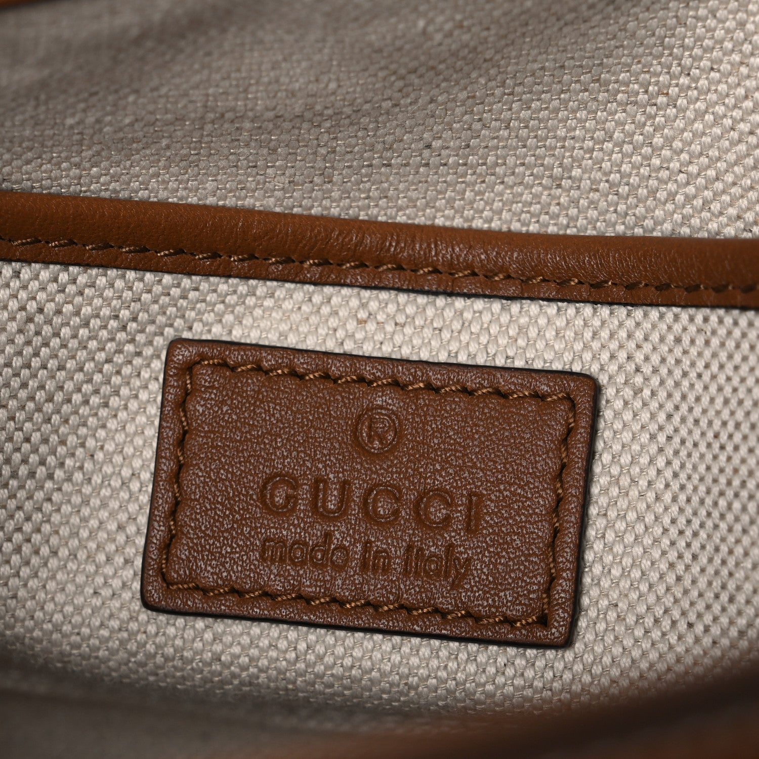 Gucci GG Supreme Monogram Horsebit 1955 Soft Small Shoulder Bag Beige Brown Sugar 6 of 11