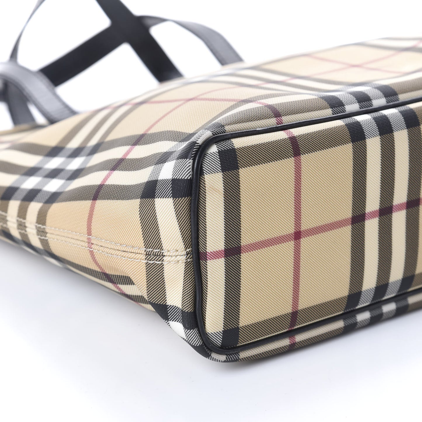 House Check Medium Tote Black