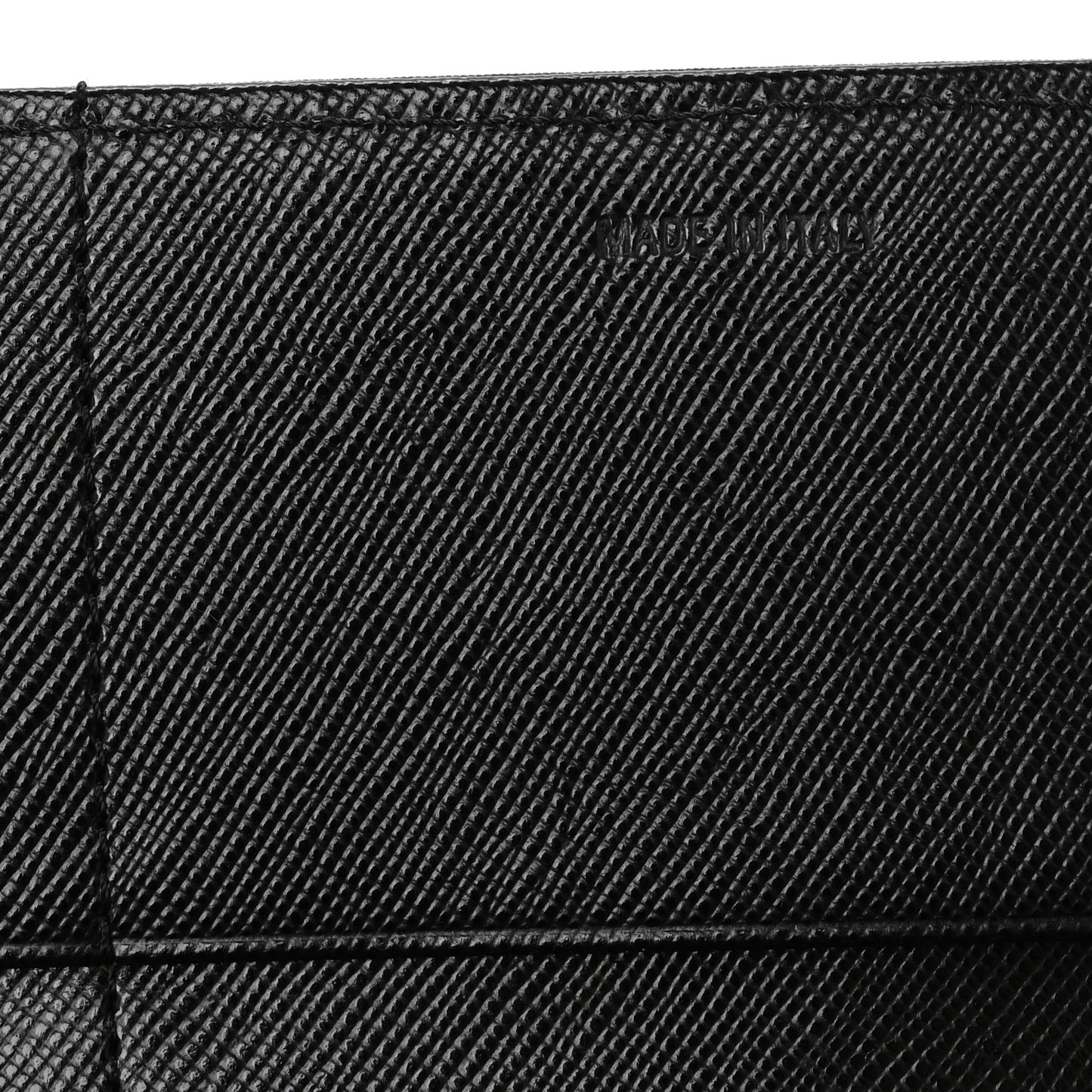 Tessuto Nylon Triangle Continental Flap Wallet Black