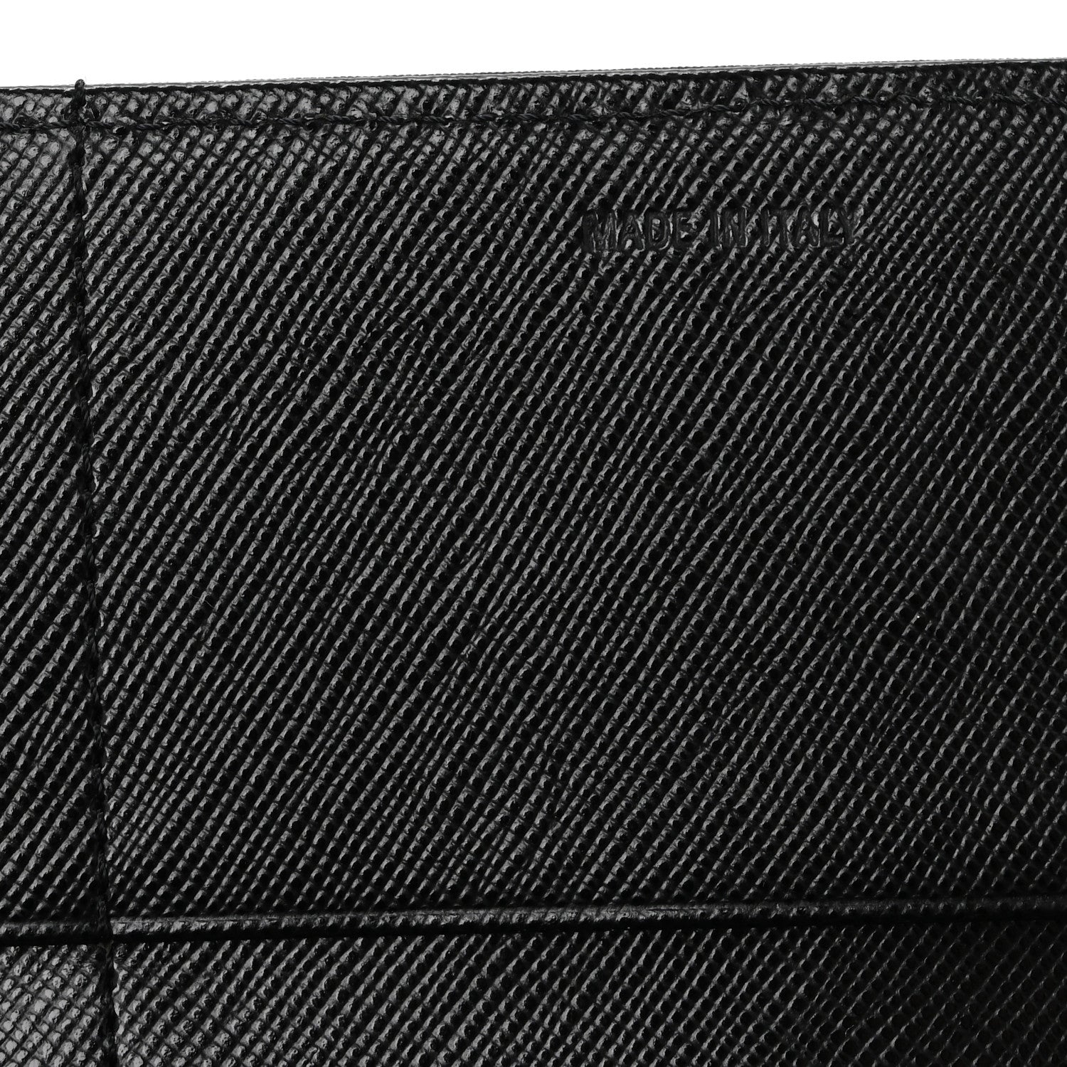 Prada Tessuto Nylon Triangle Continental Flap Wallet Black 7 of 11