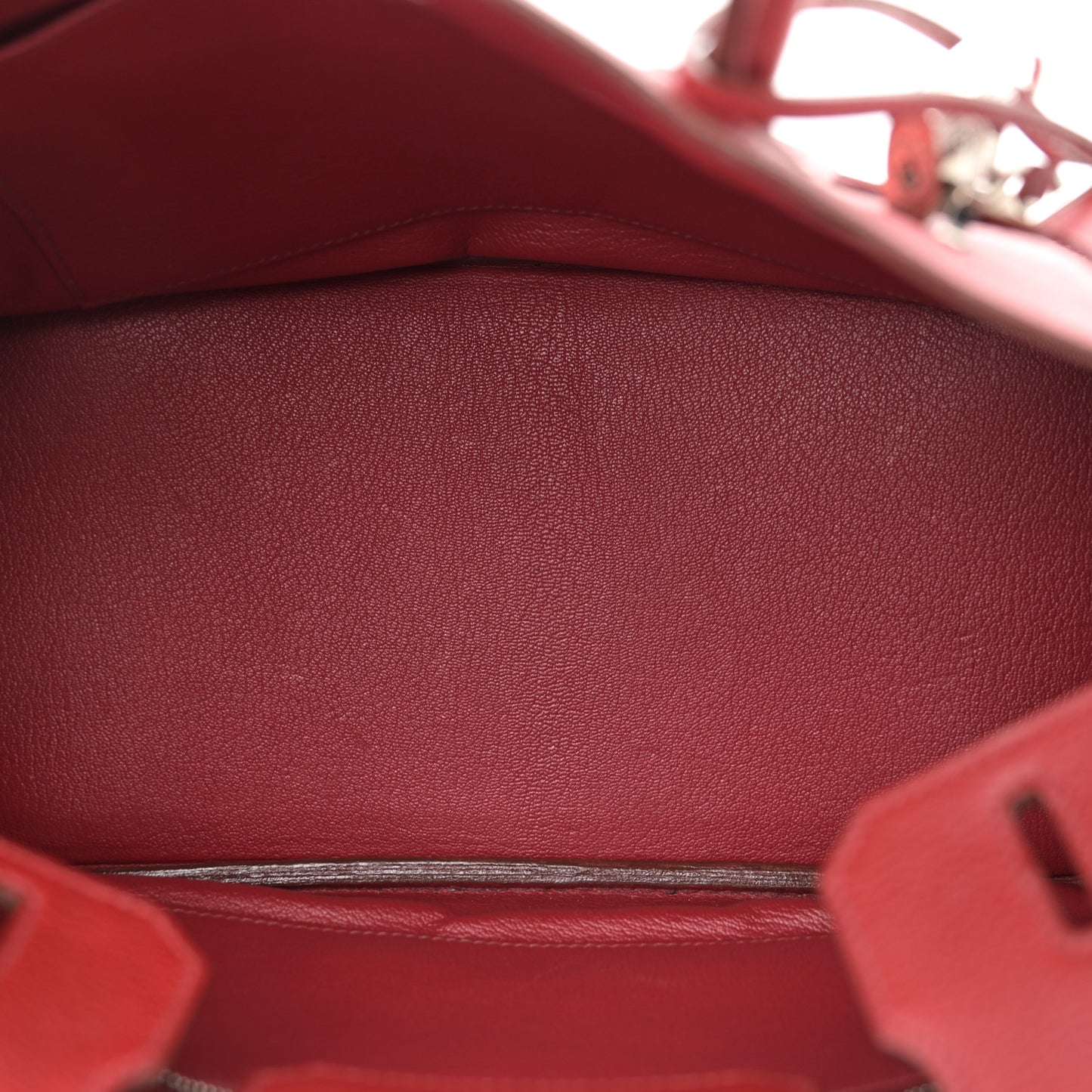 Taurillon Clemence Birkin 30 Rouge Garance