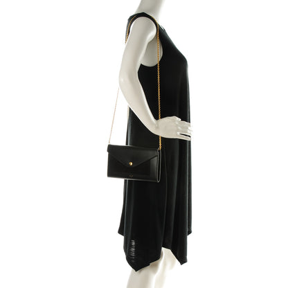 Celine Smooth Calfskin Nubuck Large Pocket Flap On Chain Black 2 of 8