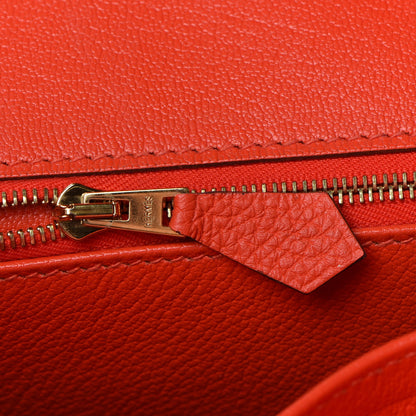 Hermes Togo Birkin 30 Capucine 16 of 35