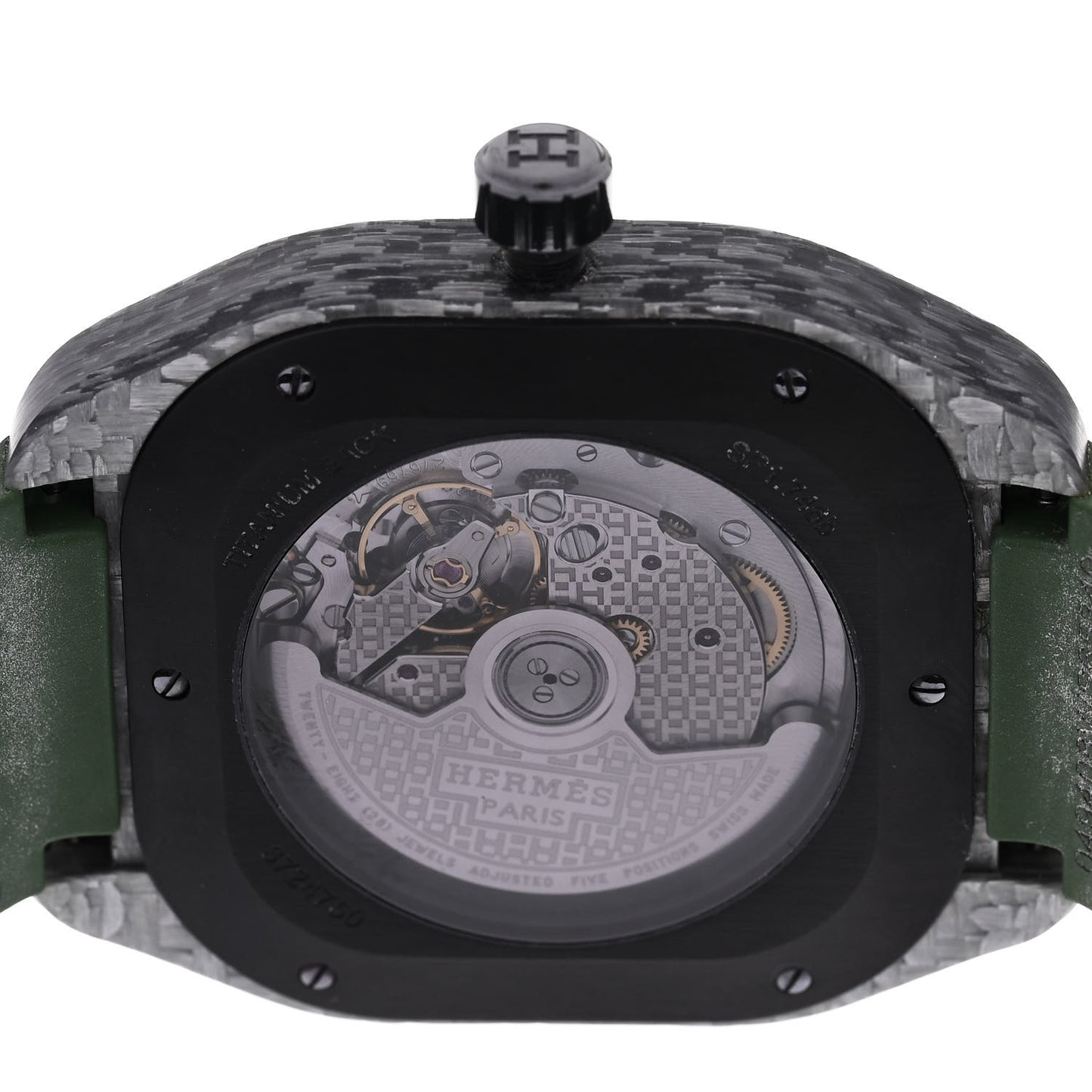 Glass Fiber Ceramic Rubber 39mm H08 Automatic Watch Vert