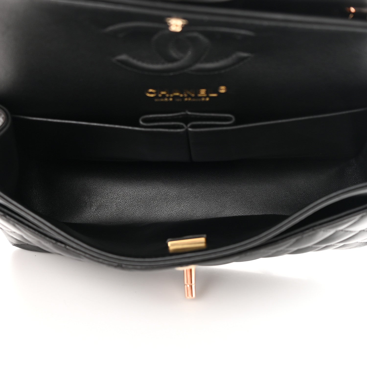 Chanel Lambskin Quilted Small Double Flap Black 5 of 16