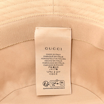 Gucci Cotton Embossed Logo Bucket Hat M Beige 9 of 12