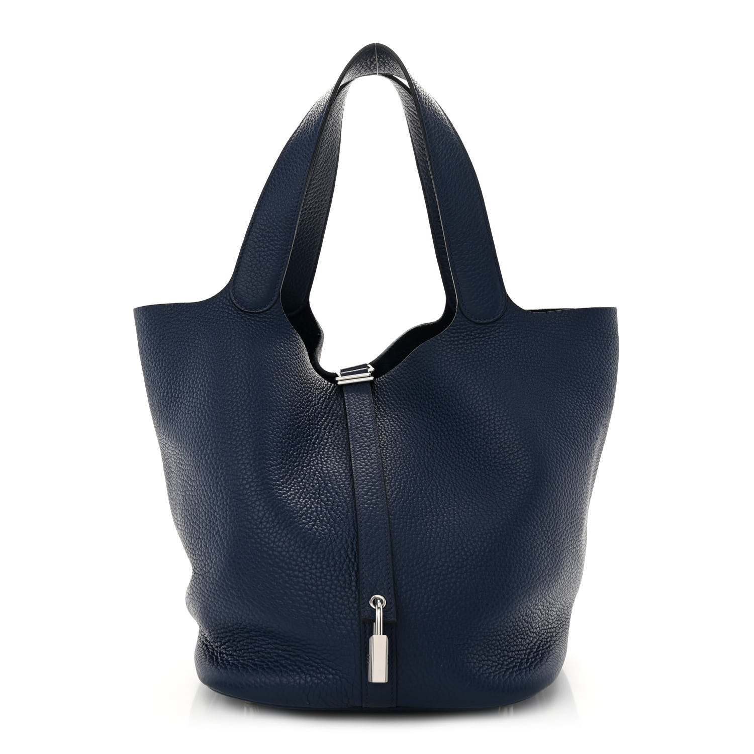 Hermes Taurillon Clemence Picotin Lock 26 GM Bleu Saphir 1 of 9