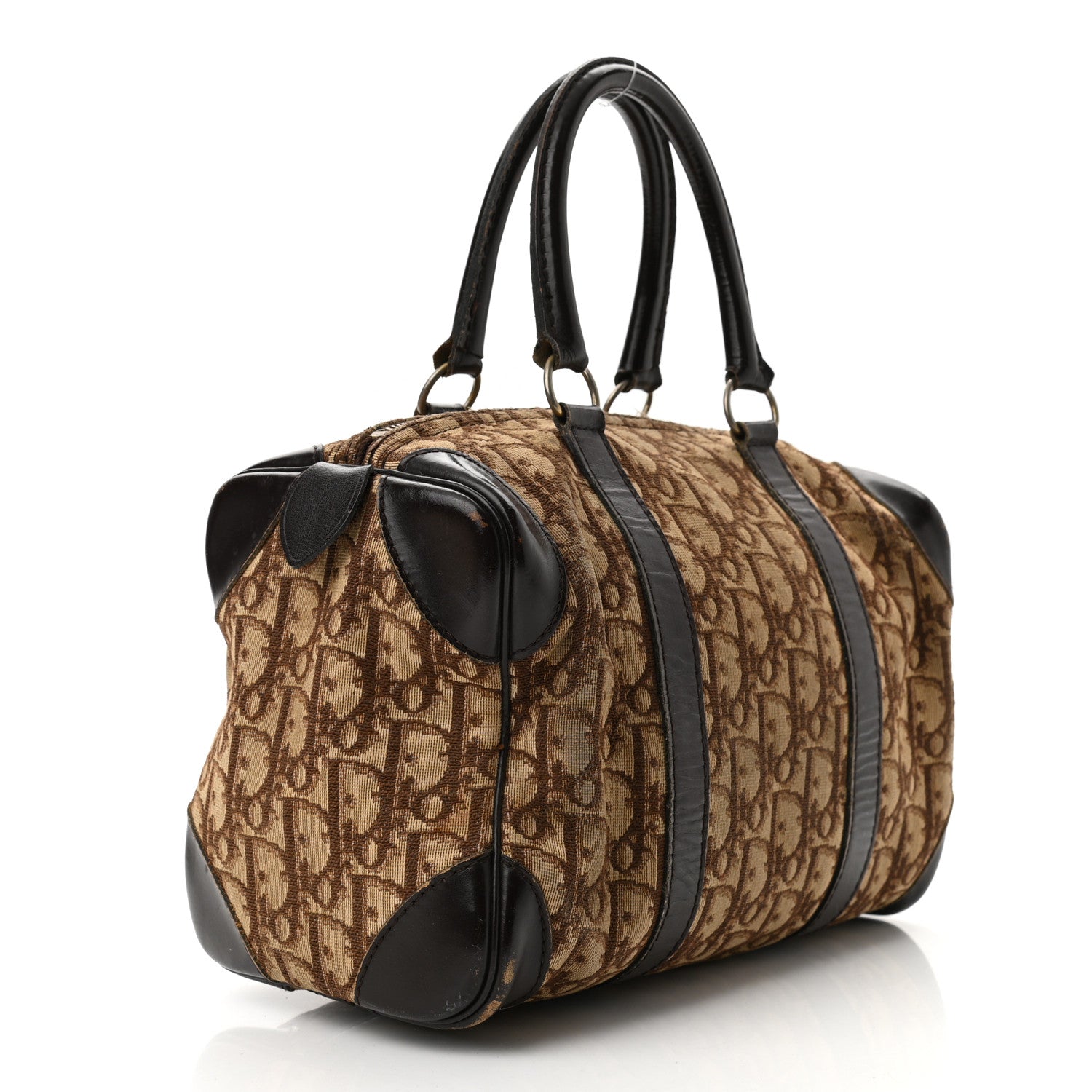 Christian Dior Monogram Boston Brown 3 of 12