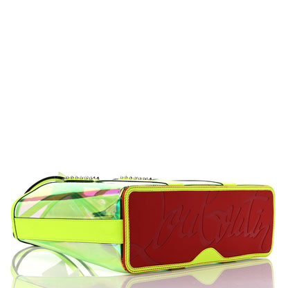 Christian Louboutin PVC Spikes East West Cabata Tote Fluorescent Yellow 5 of 12