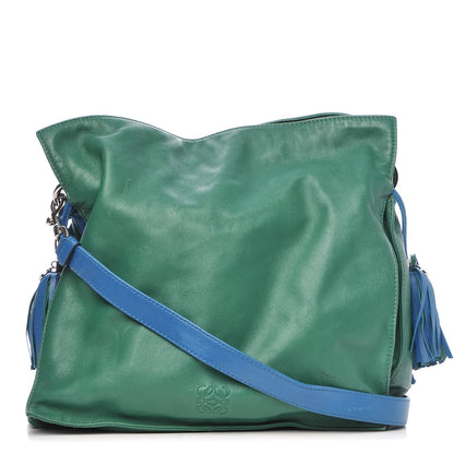 Loewe Calfskin Flamenco Shoulder Bag Green 1 of 14