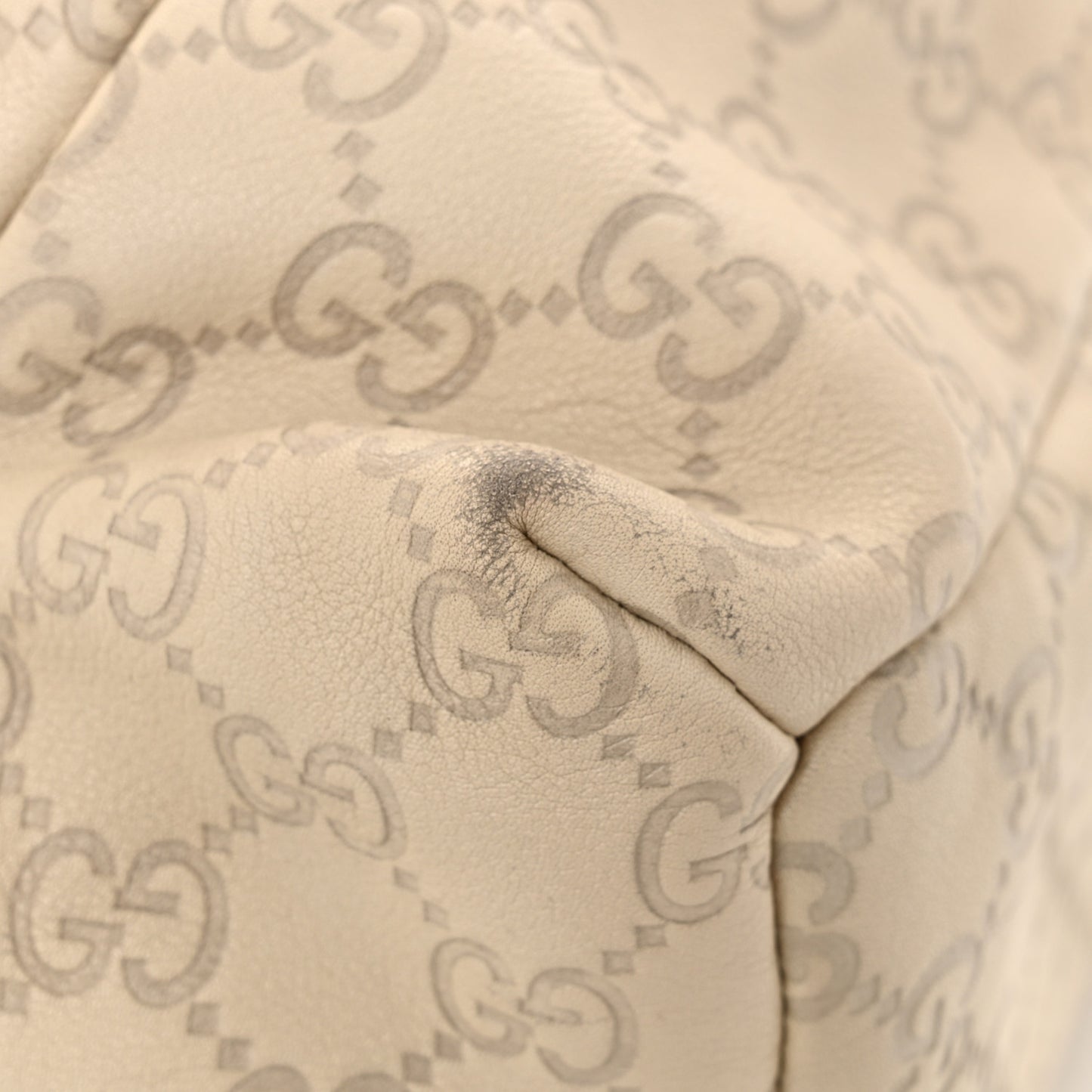 Guccissima Medium Hysteria Tote Ivory