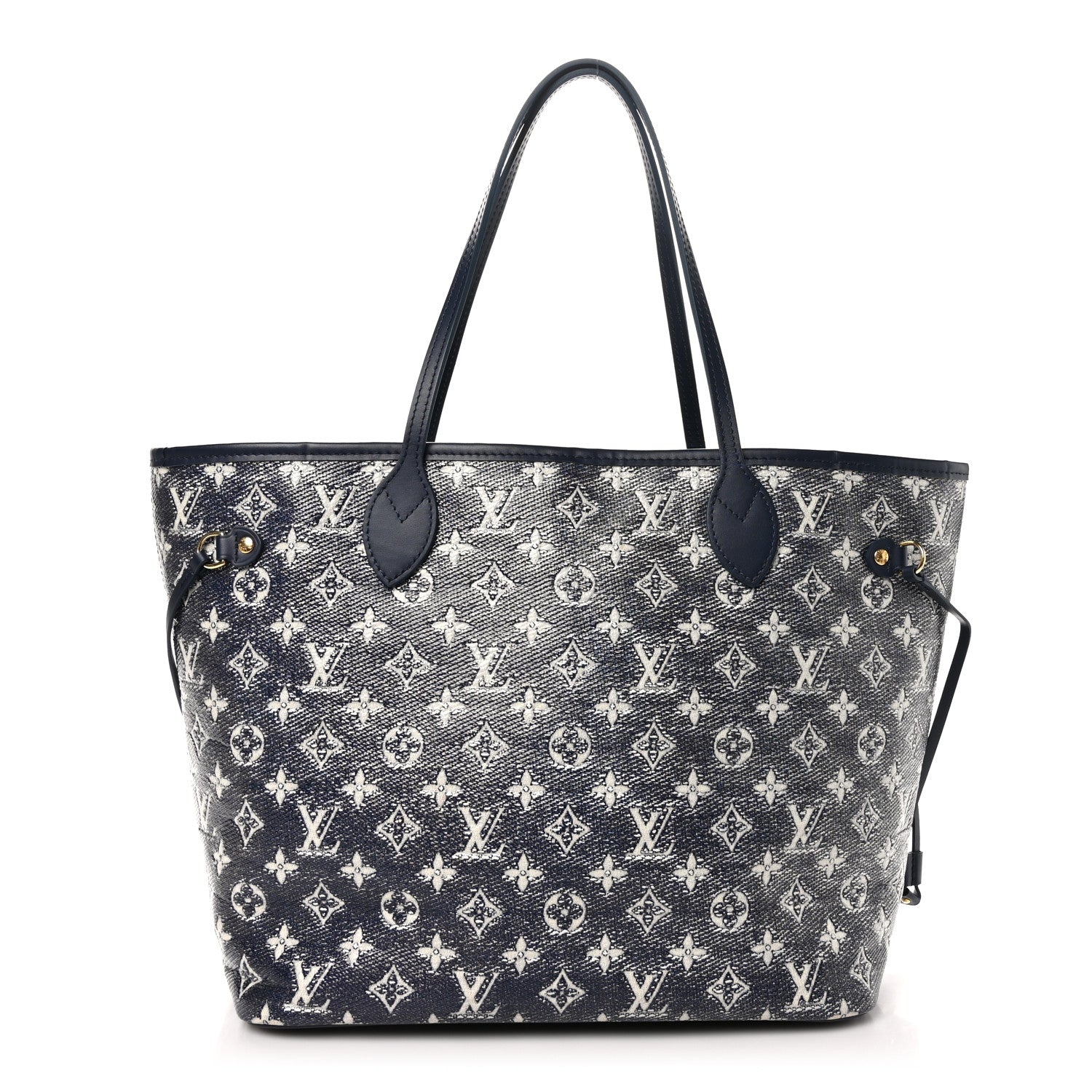Louis Vuitton Monoglam Neverfull MM Blue 1 of 11