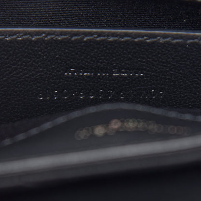 Saint Laurent Calfskin Y Quilted Monogram Small Loulou Chain Satchel Black 8 of 10