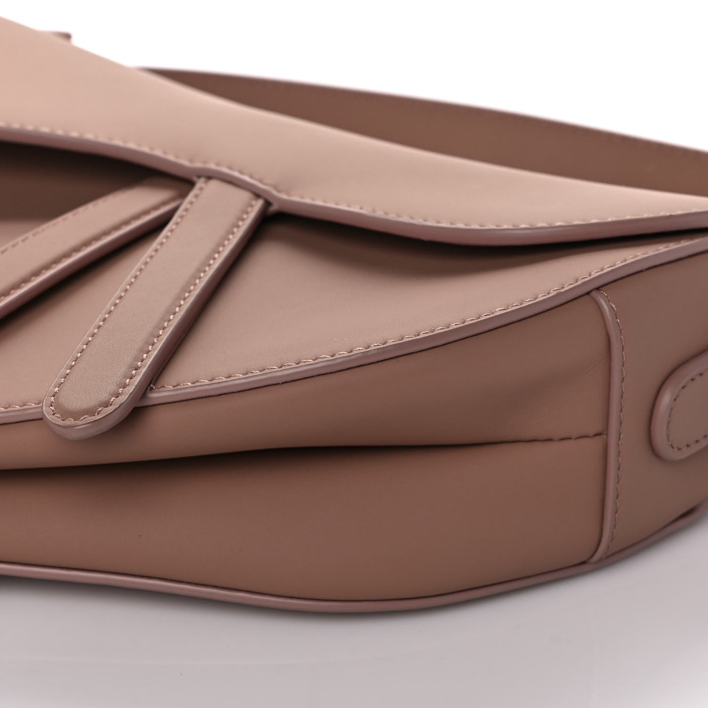 Ultra Matte Calfskin Saddle Bag Blush