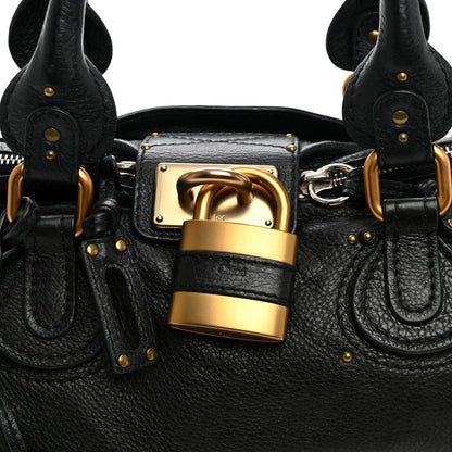Chloe Calfskin Medium Paddington Satchel Black 7 of 9