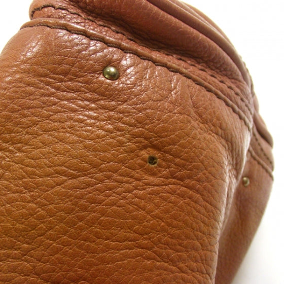 Leather Paddington Satchel Whiskey
