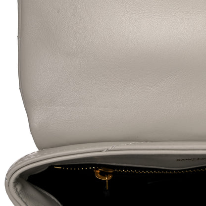 Saint Laurent Calfskin Y Quilted Monogram Toy Loulou Crossbody Bag Crema Soft 11 of 11