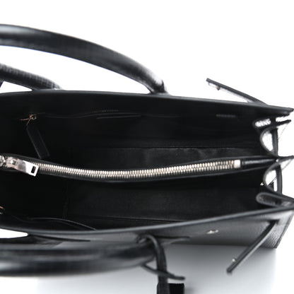 Saint Laurent Lizard Embossed Calfskin Small Sac De Jour Black 5 of 8