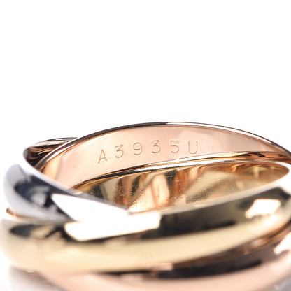 Cartier 18K Pink Yellow White Gold Classic Les Must De Trinity Ring 53 6.25 4 of 5