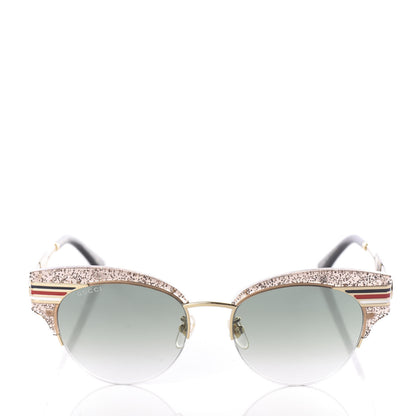 Gucci Glitter Cat Eye Sunglasses GG0283S Beige 3 of 8