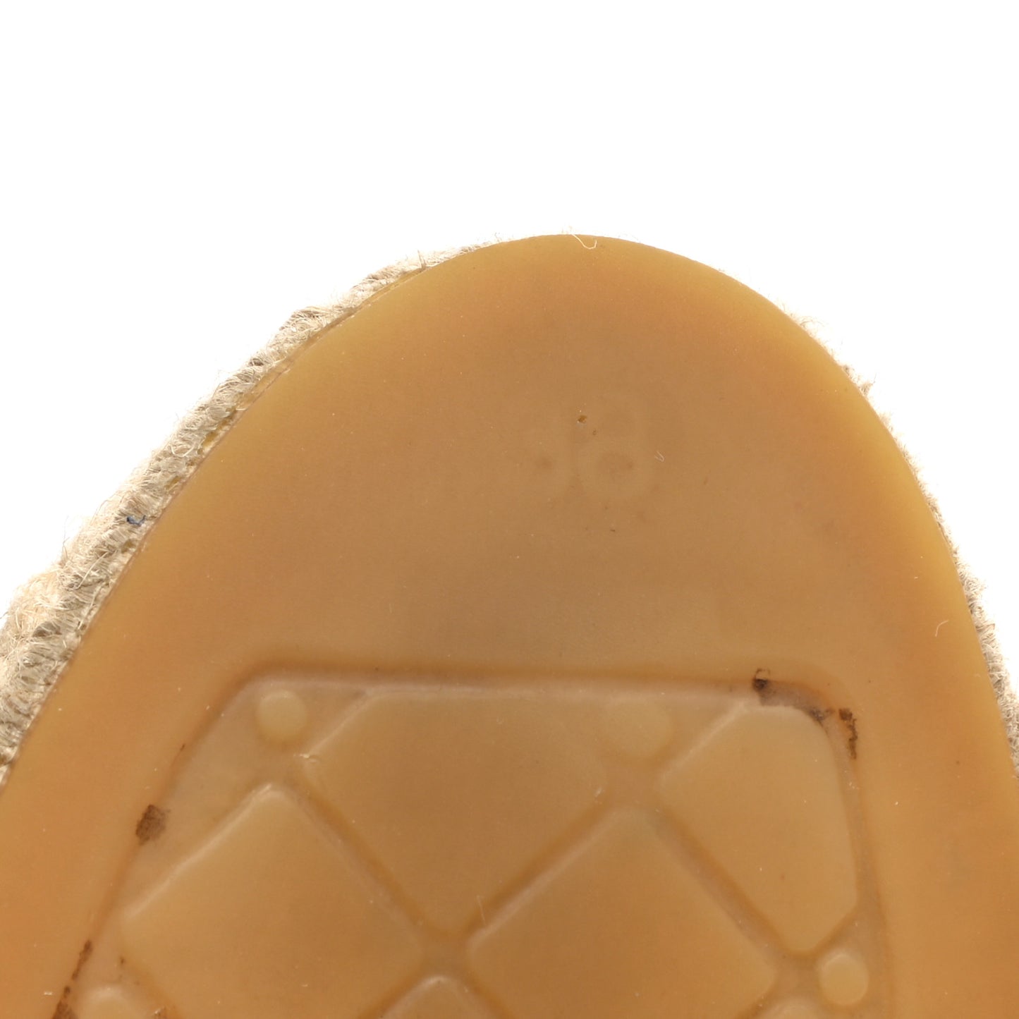 Lambskin CC Espadrilles 38 Beige Black
