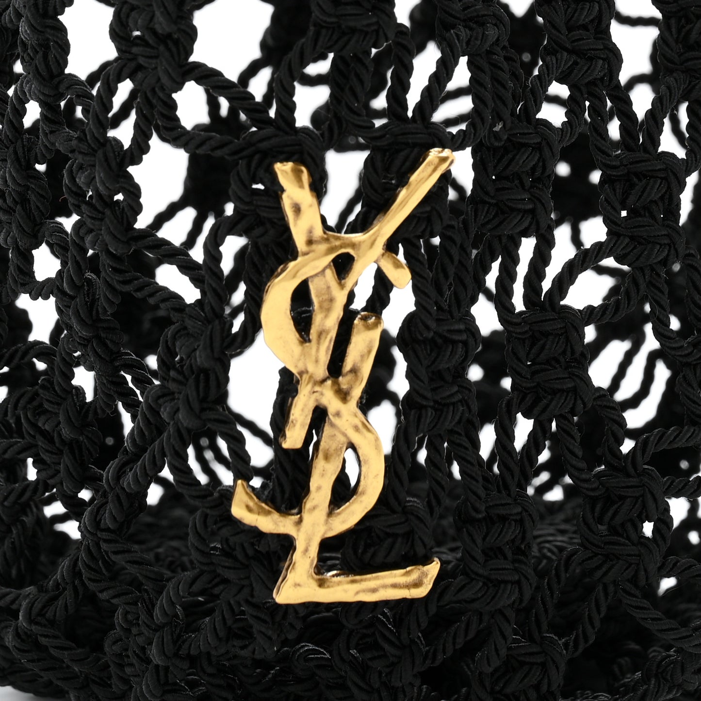 Crochet Small Shopping Bag Black