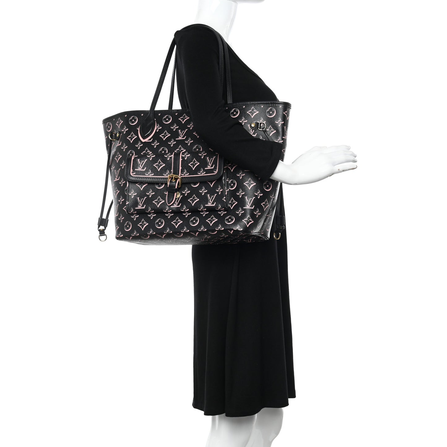 Monogram Fall For You Neverfull MM Black