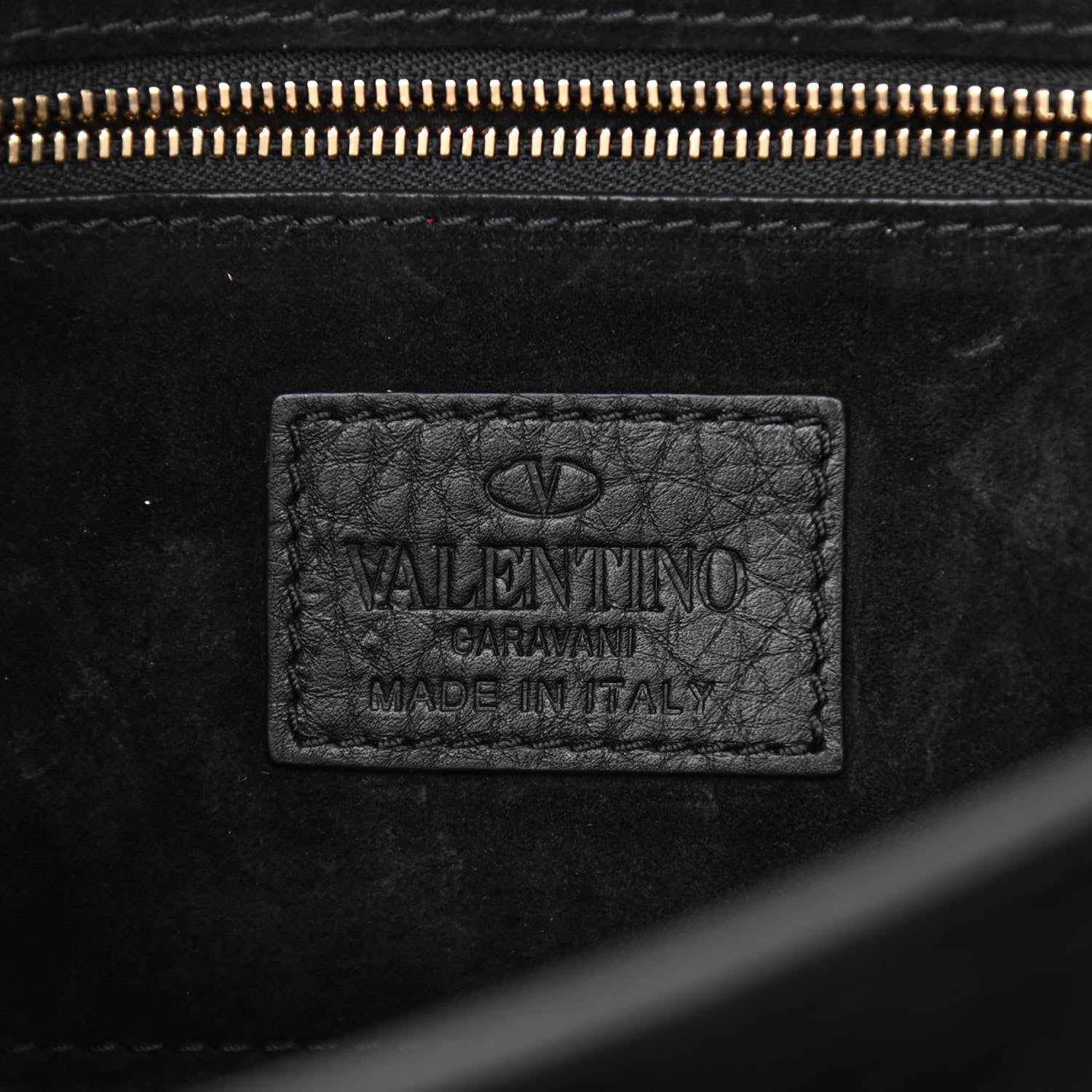 Valentino Garavani Pebbled Calfskin Rockstud Flap Chain Bag Black 6 of 8