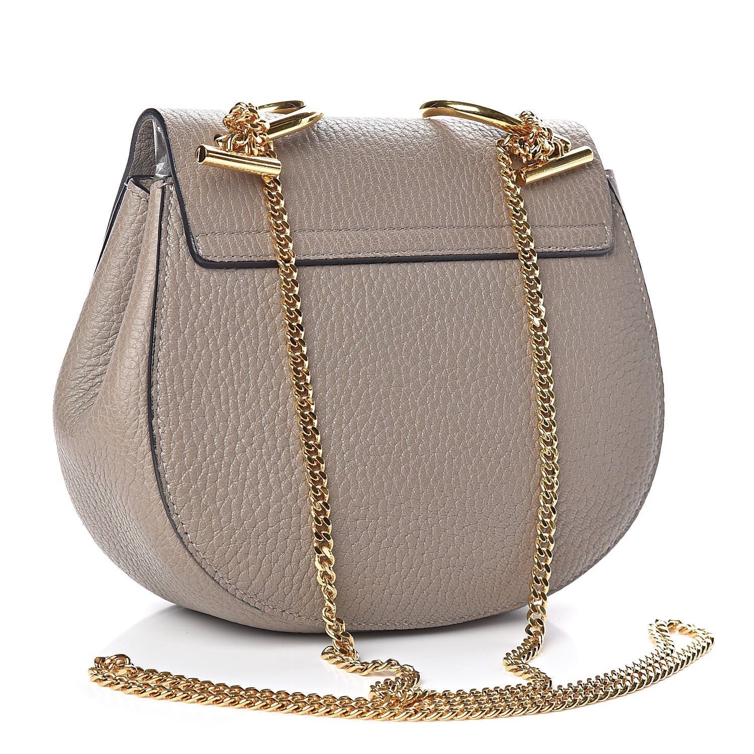 Chloe Grained Lambskin Mini Drew Shoulder Bag Motty Grey 3 of 10