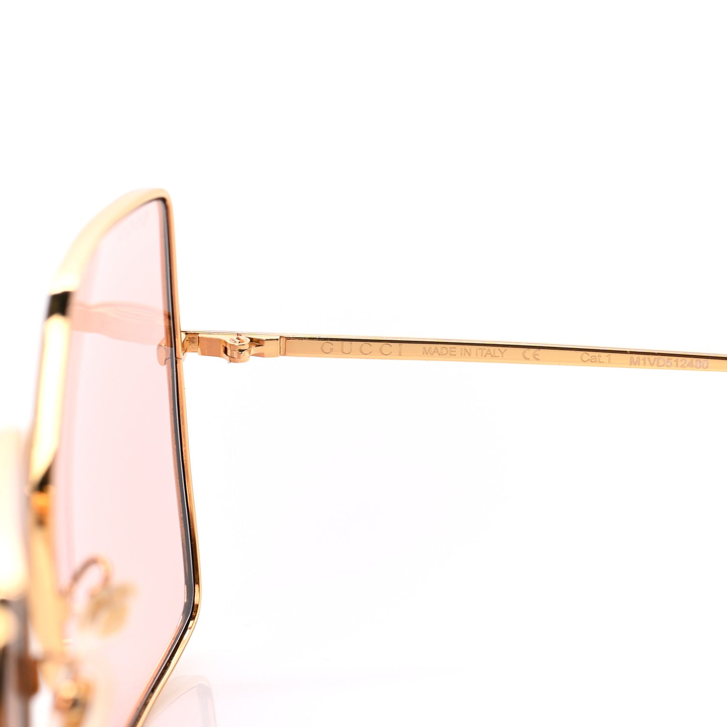 Square Frame GG0536S Sunglasses Gold