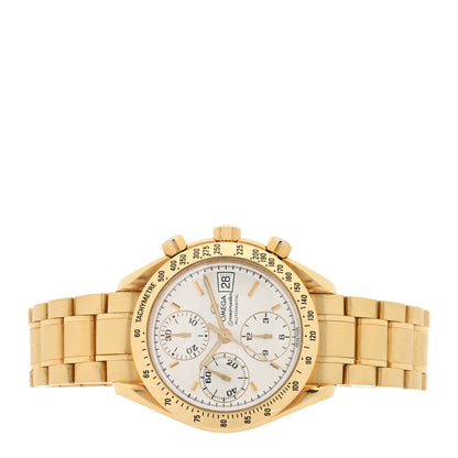 Omega Stainless 18K Yellow Gold 39mm Speedmaster Chronograph Automatic Watch Silver 3111.10 2 of 4