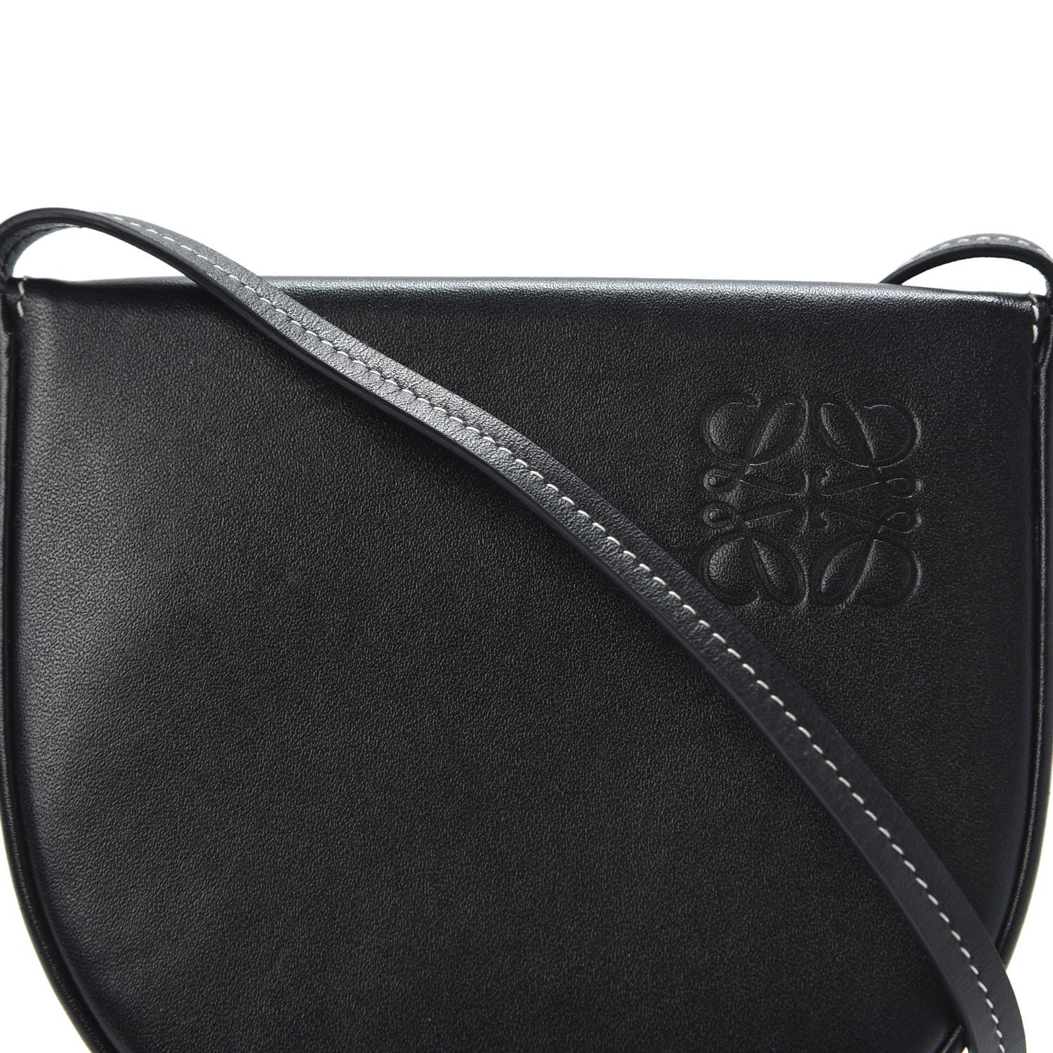 Loewe Soft Calfskin Small Heel Bag Black 9 of 9