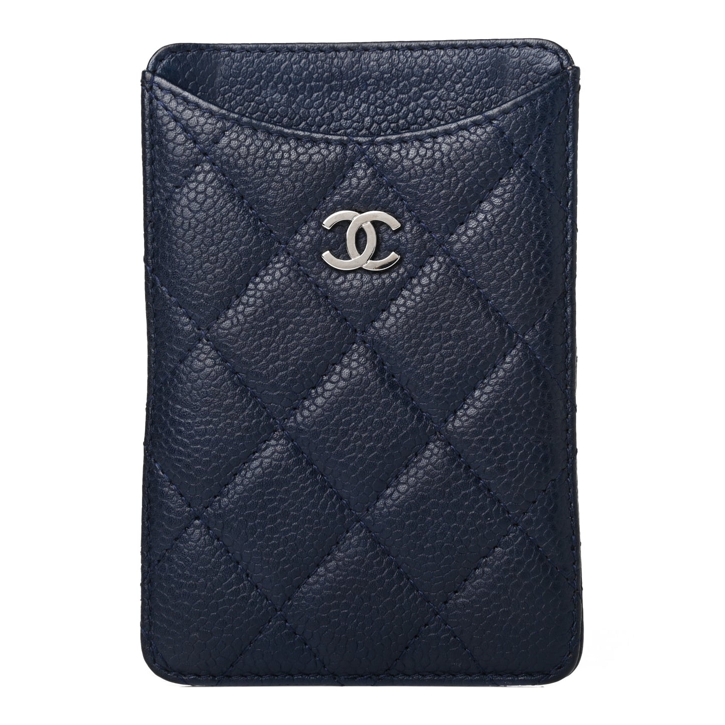 Caviar Quilted iPhone Case Blue