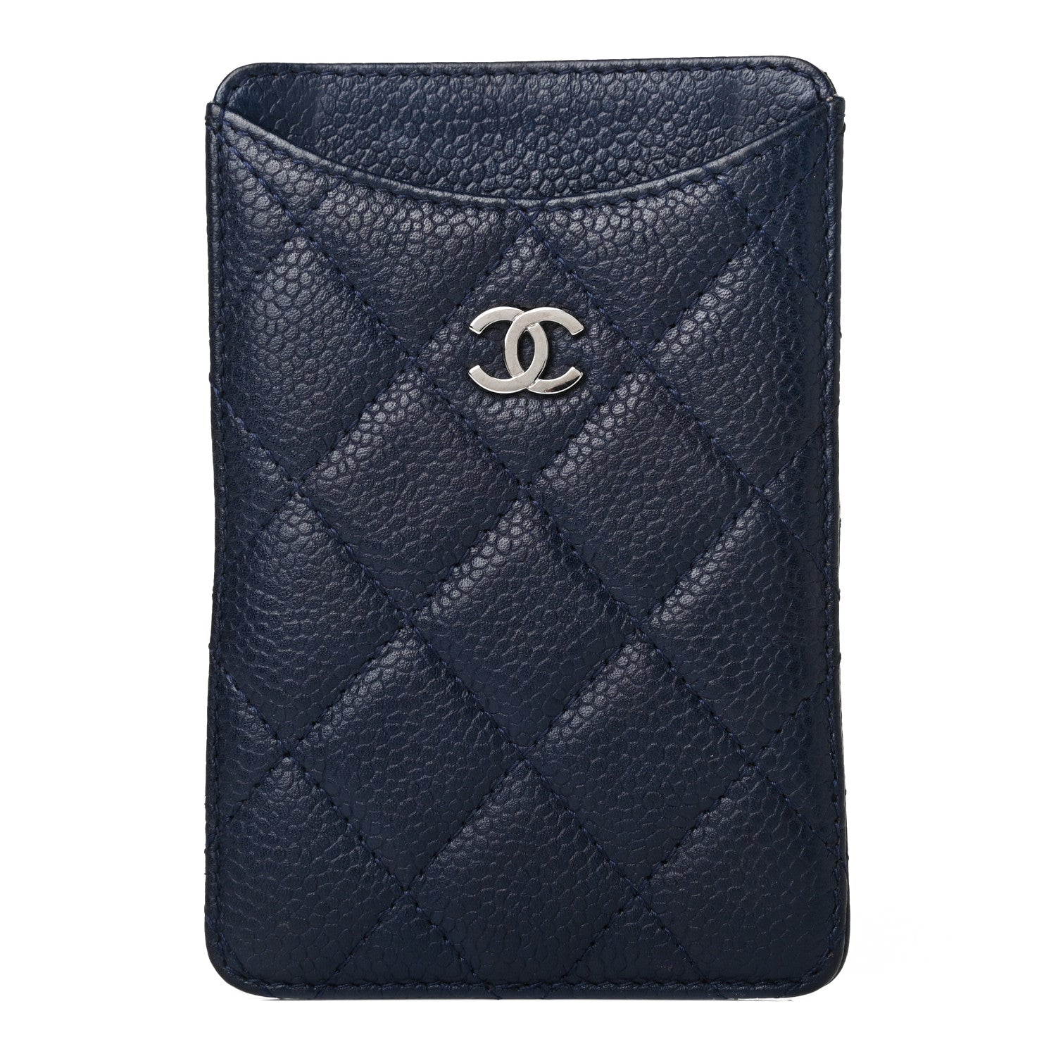 Chanel Caviar Quilted iPhone Case Blue 1 of 4