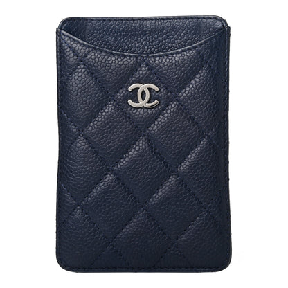Chanel Caviar Quilted iPhone Case Blue 1 of 4