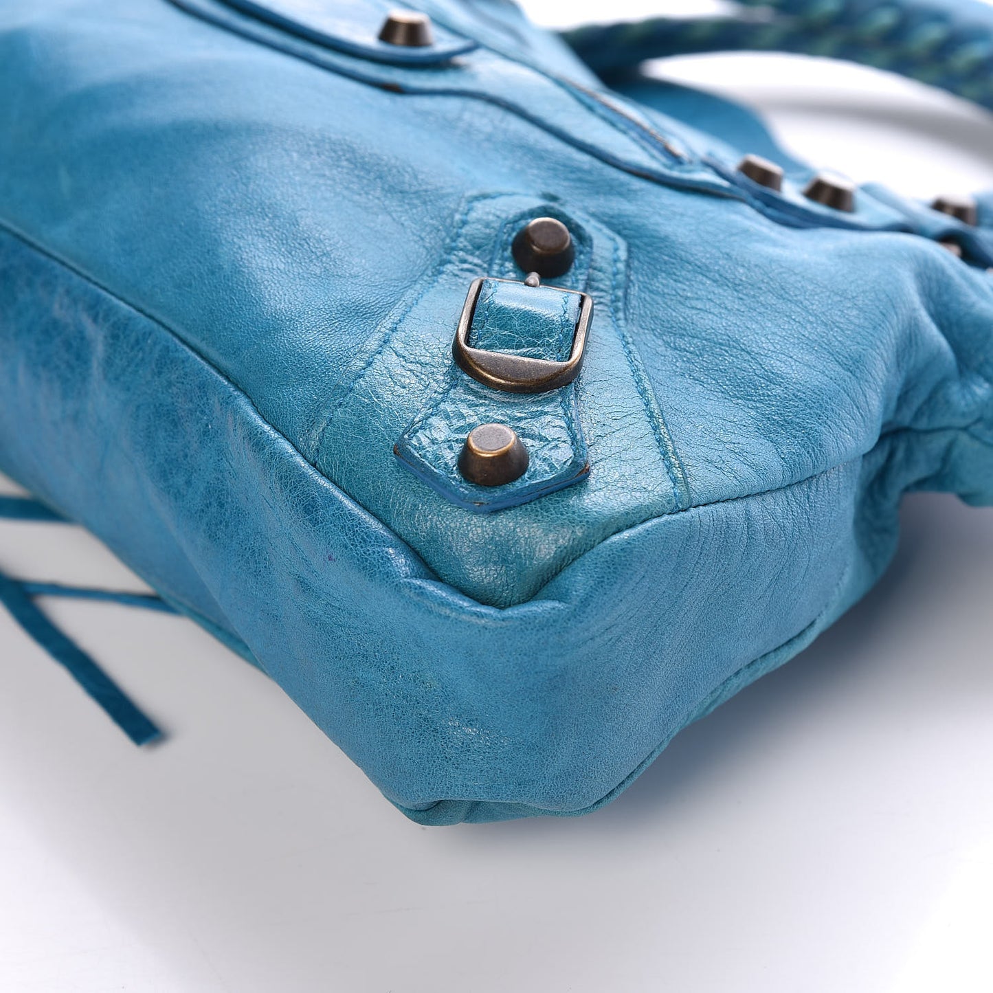 Chevre Classic Hardware First Turquoise