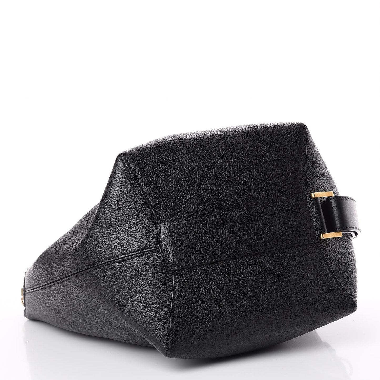 Grained Calfskin GV Bucket Bag Black