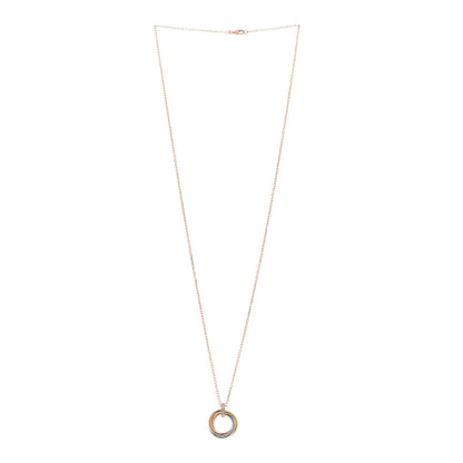 Cartier 18K Pink White Yellow Gold Diamond Trinity Pendant Necklace 3 of 6