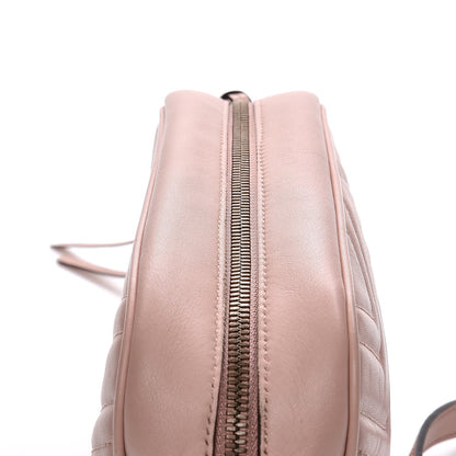 Gucci Calfskin Matelasse Small GG Marmont Chain Shoulder Bag Perfect Pink 10 of 15