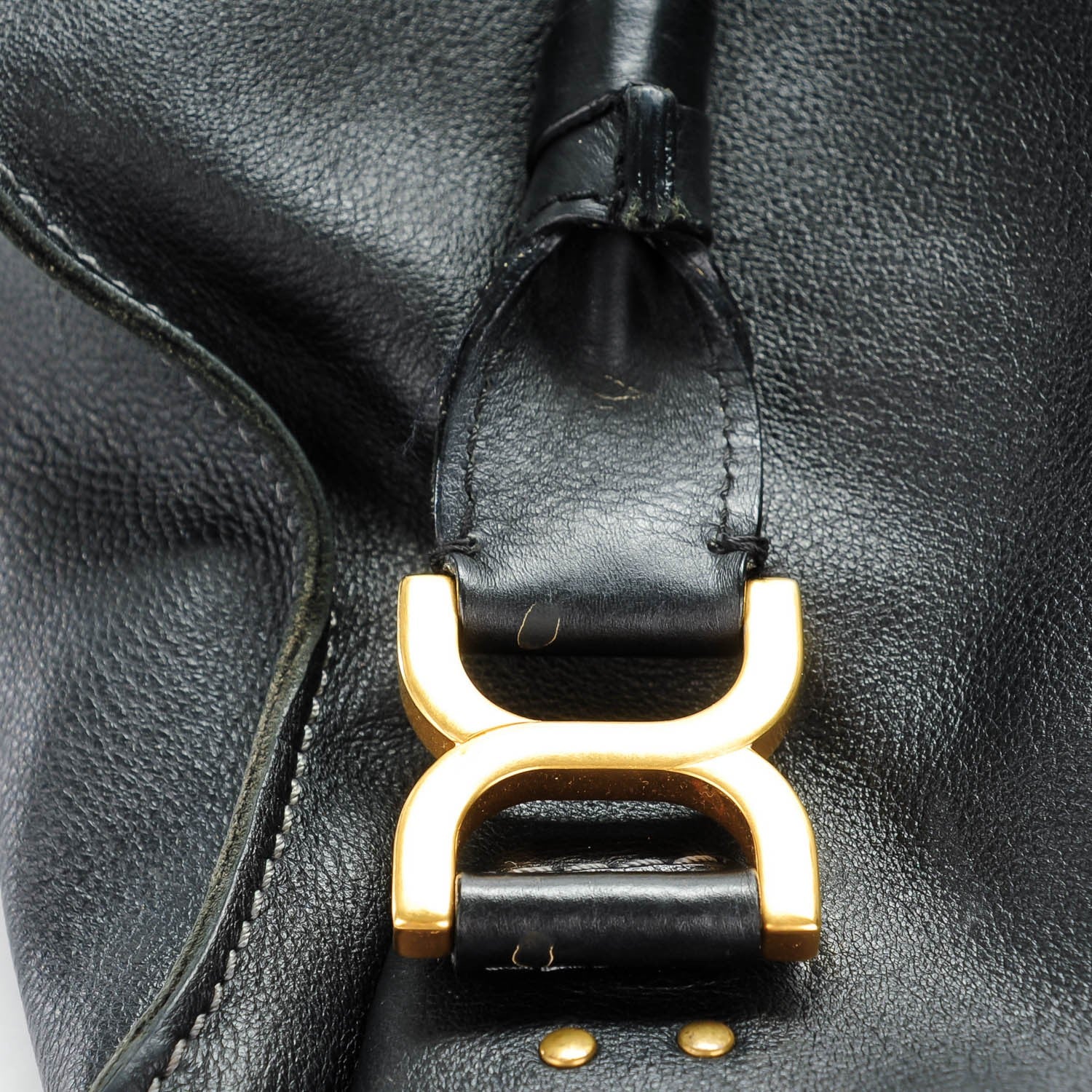 Chloe Calfskin Medium Marcie Satchel Black 10 of 11