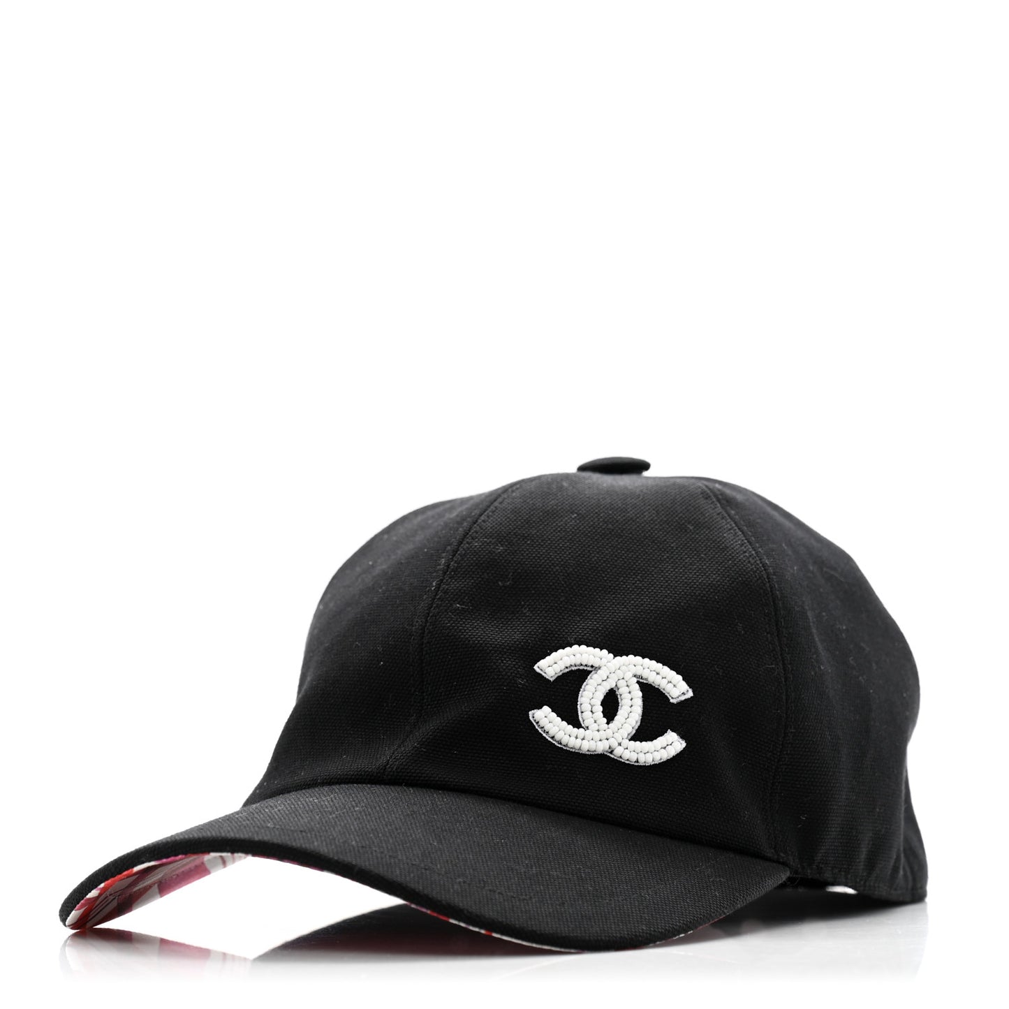 Cotton Beaded CC Cap Hat Black