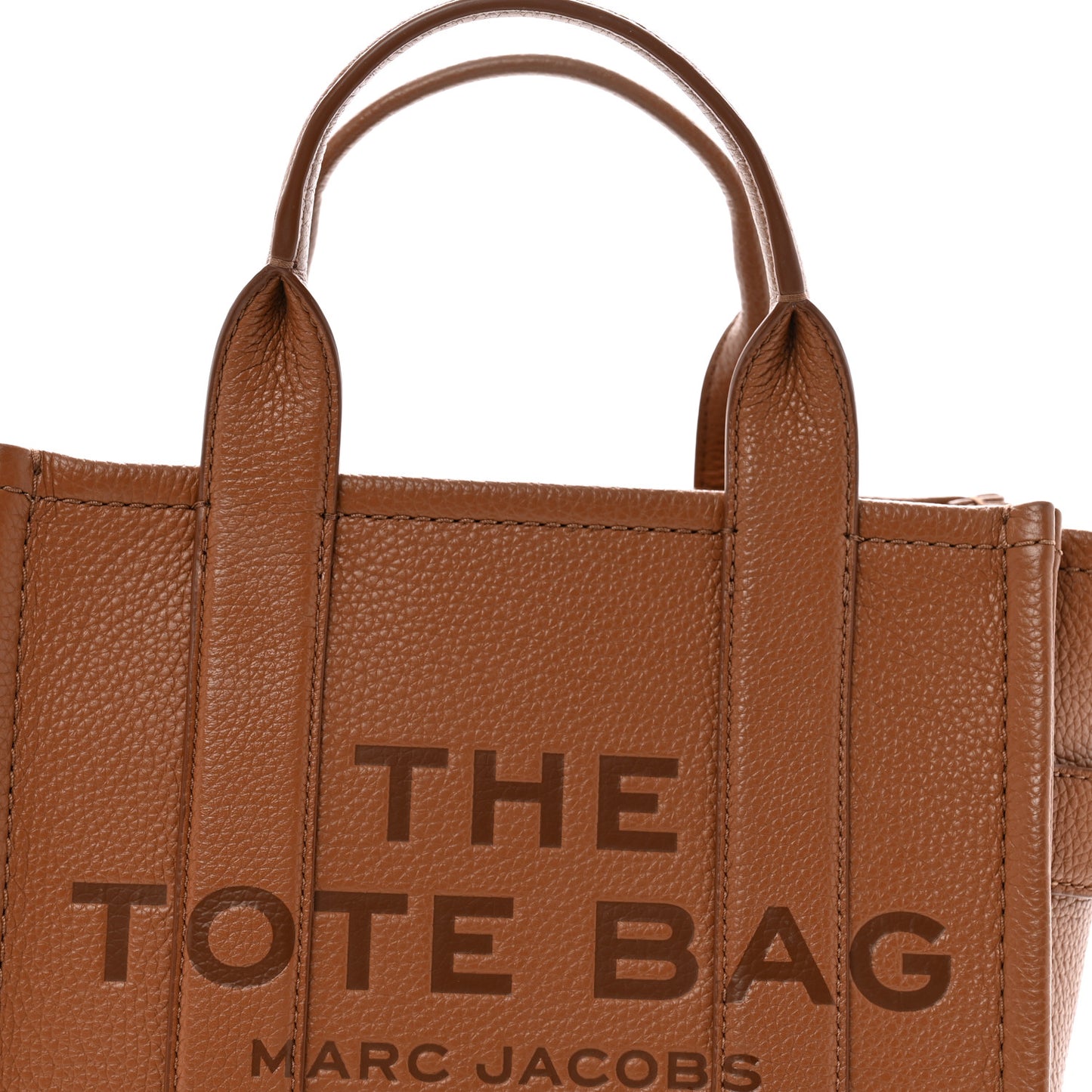 Grained Calfskin Small The Tote Bag Argan Oil
