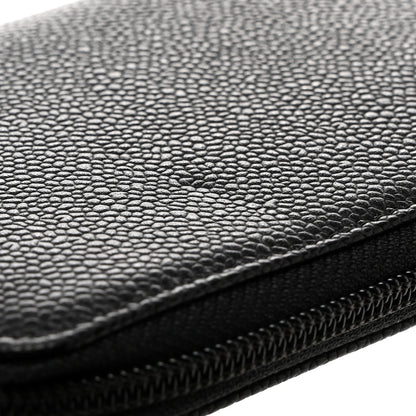 Chanel Caviar Large Timeless CC Zip Around Wallet Black 9 of 10