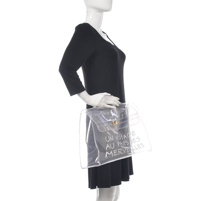 Hermes Vinyl Souvenir De L'Exposition Kelly Transparent 2 of 11