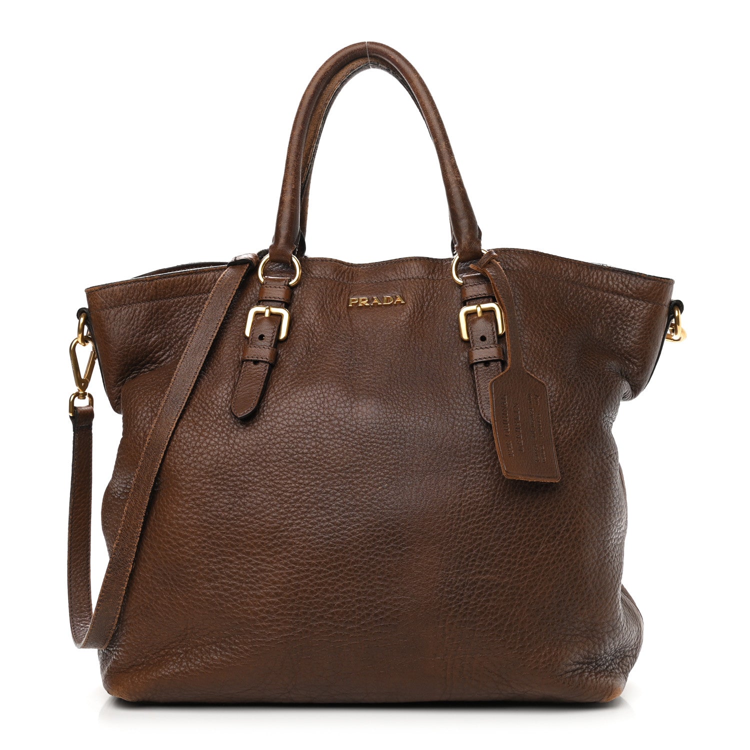 Prada Deerskin Tote Bruciato 1 of 17