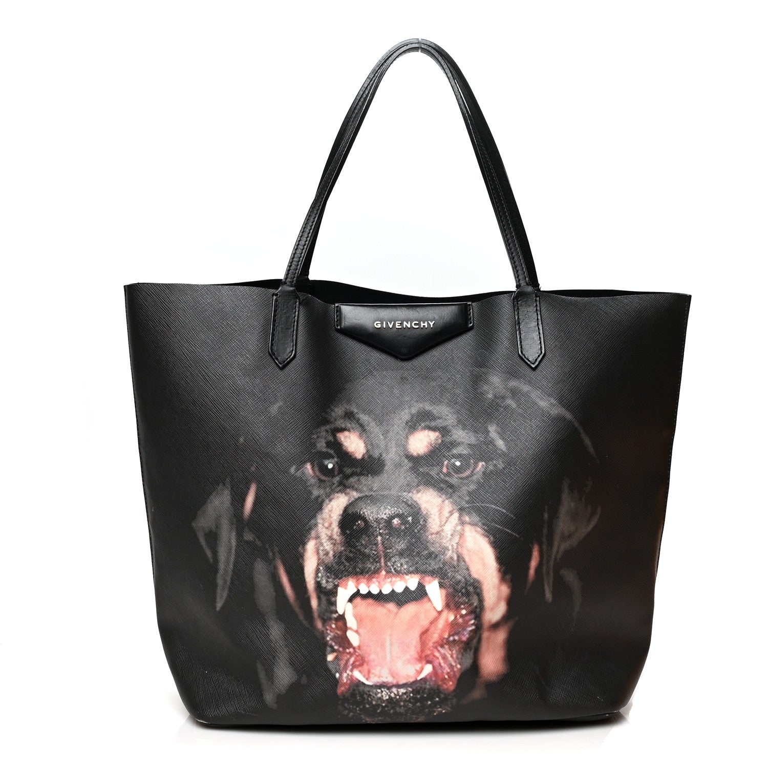 Givenchy Textured Coated Canvas Rottweiler Antigona Tote Black 2 of 14